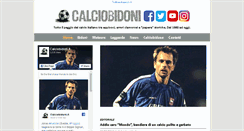 Desktop Screenshot of calciobidoni.it